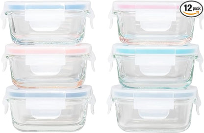 Mini Glass Container Set - Rectangular