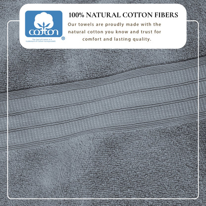 100% Cotton Premium Bath Towel Set - Chiara Collection