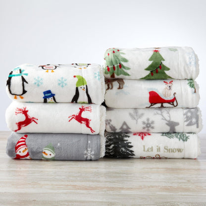 Sherpa Throw Blanket - Eve Collection