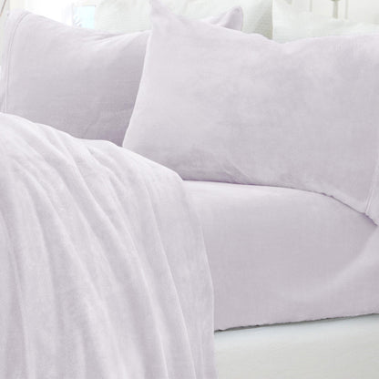 Solid Plush Sheet - Velvet Luxe Collection