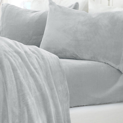 Solid Plush Sheet - Velvet Luxe Collection