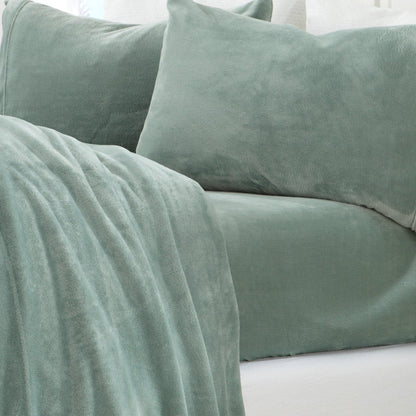 Solid Plush Sheet - Velvet Luxe Collection