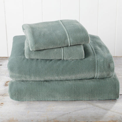 Solid Plush Sheet - Velvet Luxe Collection