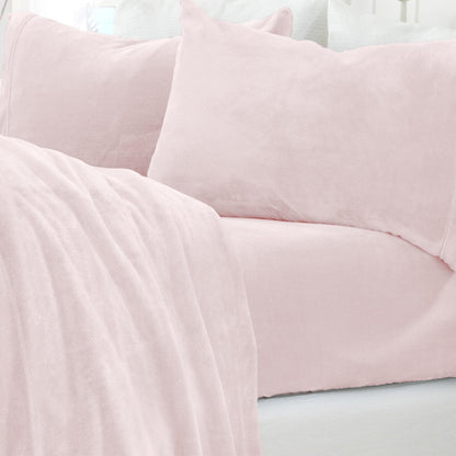 Solid Plush Sheet - Velvet Luxe Collection