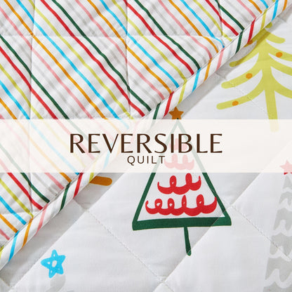 Colorful Holiday Quilt Set - Midnight Magic Collection
