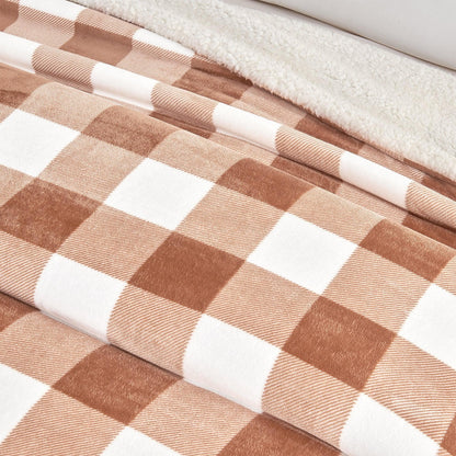 Velvet Plush Sherpa Luxury Bed Blanket - Kinsley Collection
