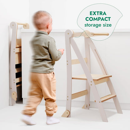 Helper Tower: A Multi-functional Foldable Step Stool for Kids
