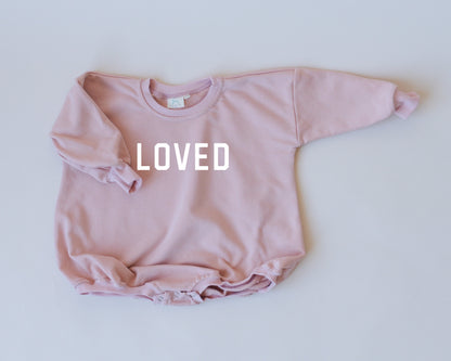 Loved Sweatshirt Romper - more colors