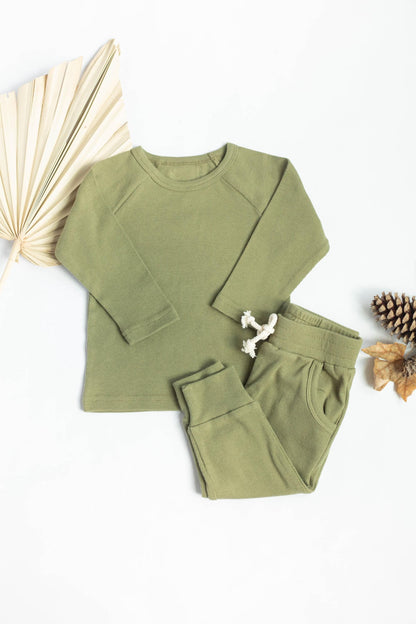 Cozy Ribbed Cotton Set for Kids - Perfect Holiday Gift for Baby and Kids
