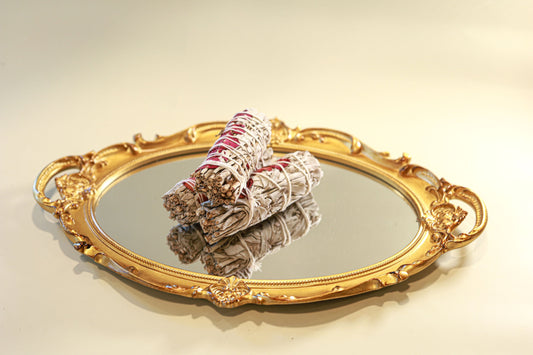 4" Sustainably Harvested - White Sage & Rose Petals