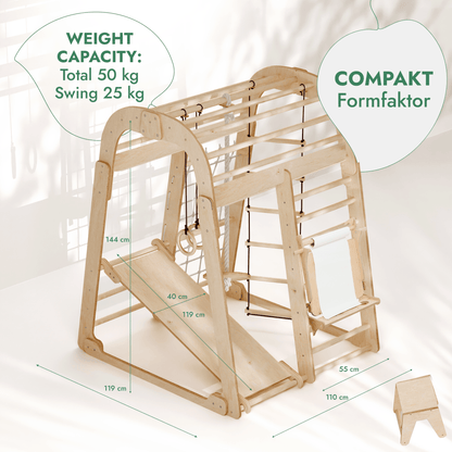Indoor Playground for Children - 7in1 Playground + Swings Set + Slide Board + Art Set