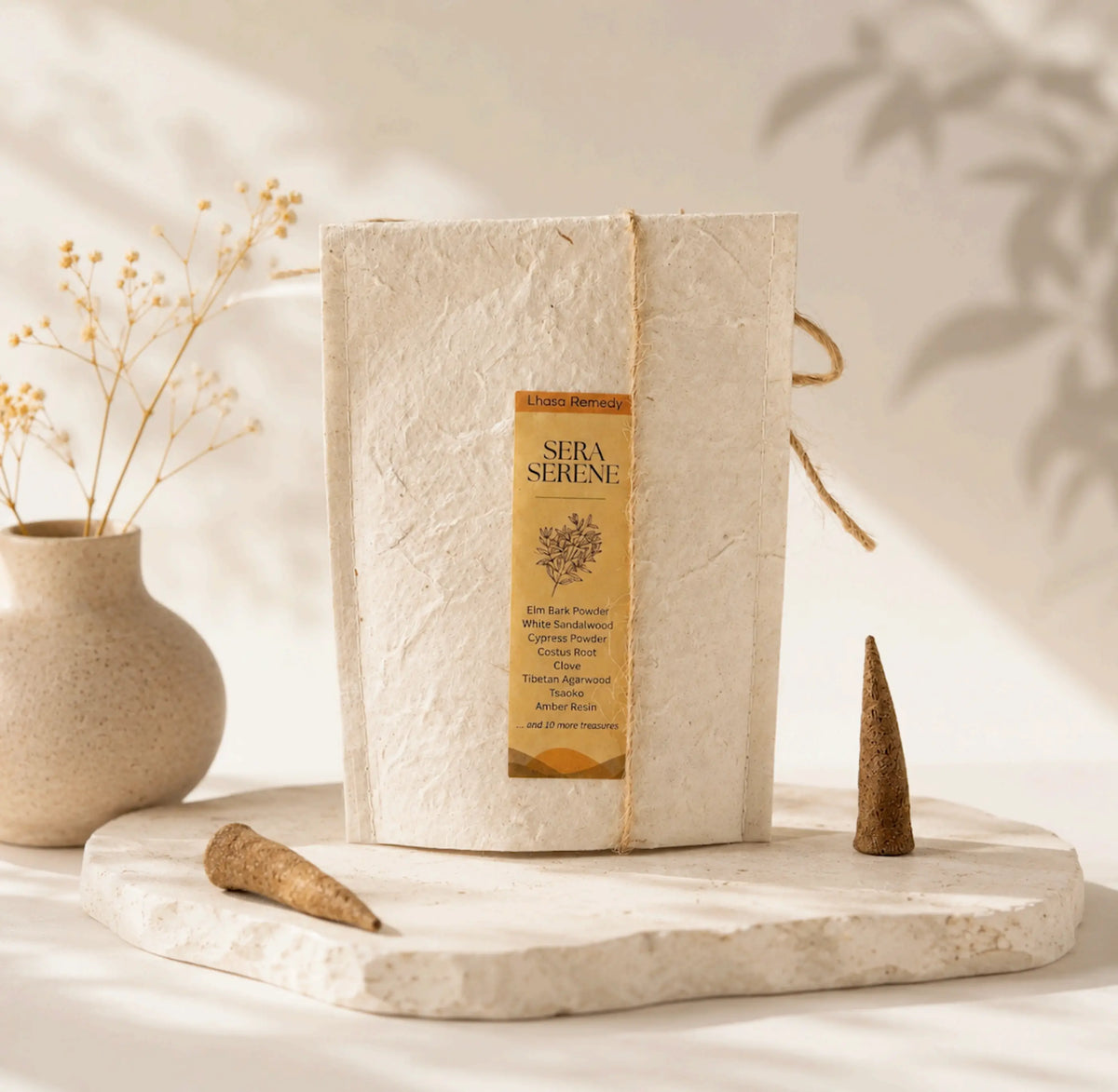 Sera Serene Tibetan Incense Cones for Meditation & Calm