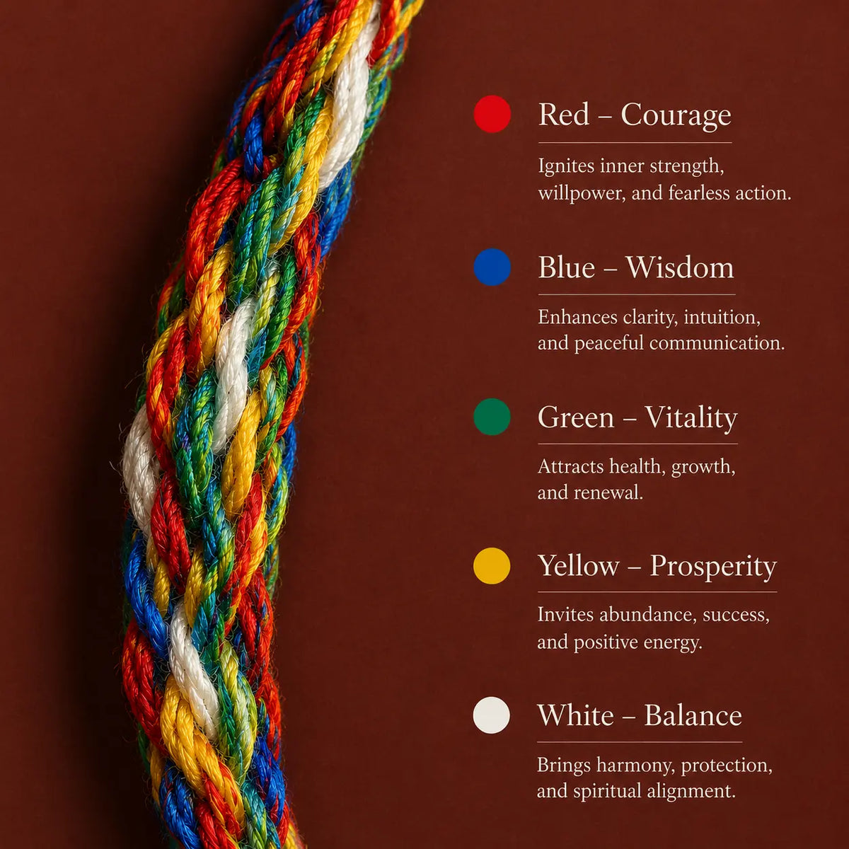 Tibetan Prayer Wheel Woven Blessing Bracelet