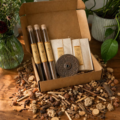 Five Blends Tibetan Incense Gift Set — Complete Collection