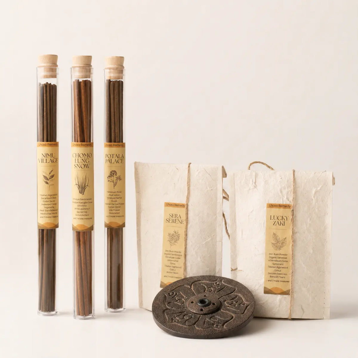 Five Blends Tibetan Incense Gift Set — Complete Collection