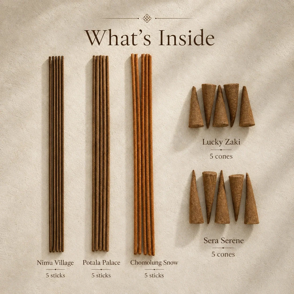 All Mine Tibetan Incense Ritual Set — 5 Blends