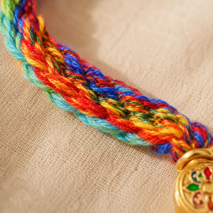 Tibetan Prayer Wheel Woven Blessing Bracelet