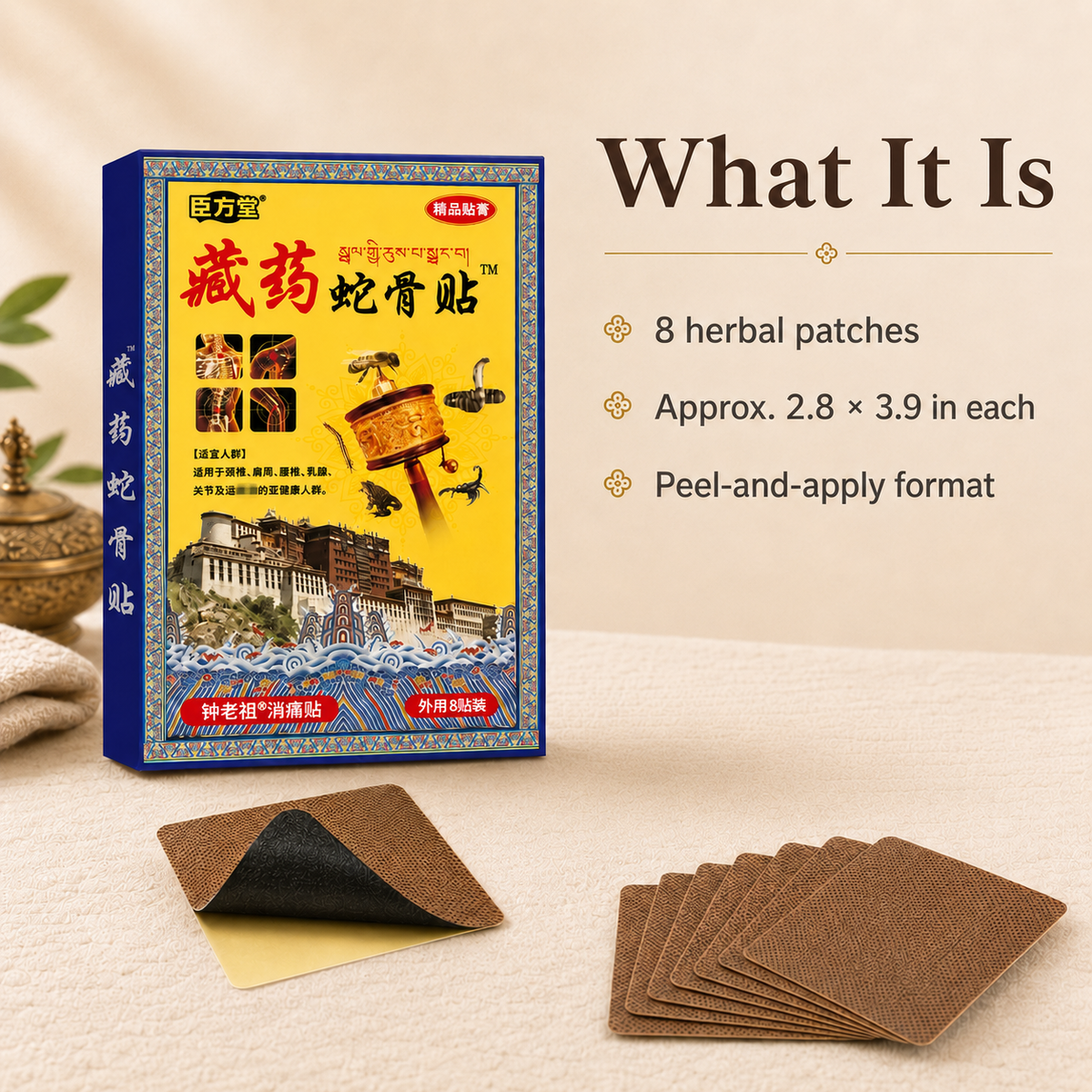 Tibetan Herbal Relief Patches for Muscles & Joints