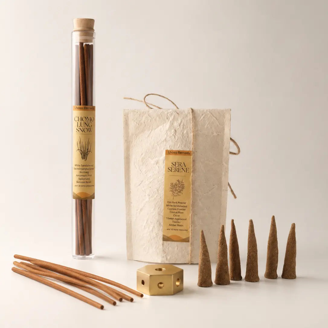 Wind Horse Tibetan Incense Set for Cleansing & Clarity