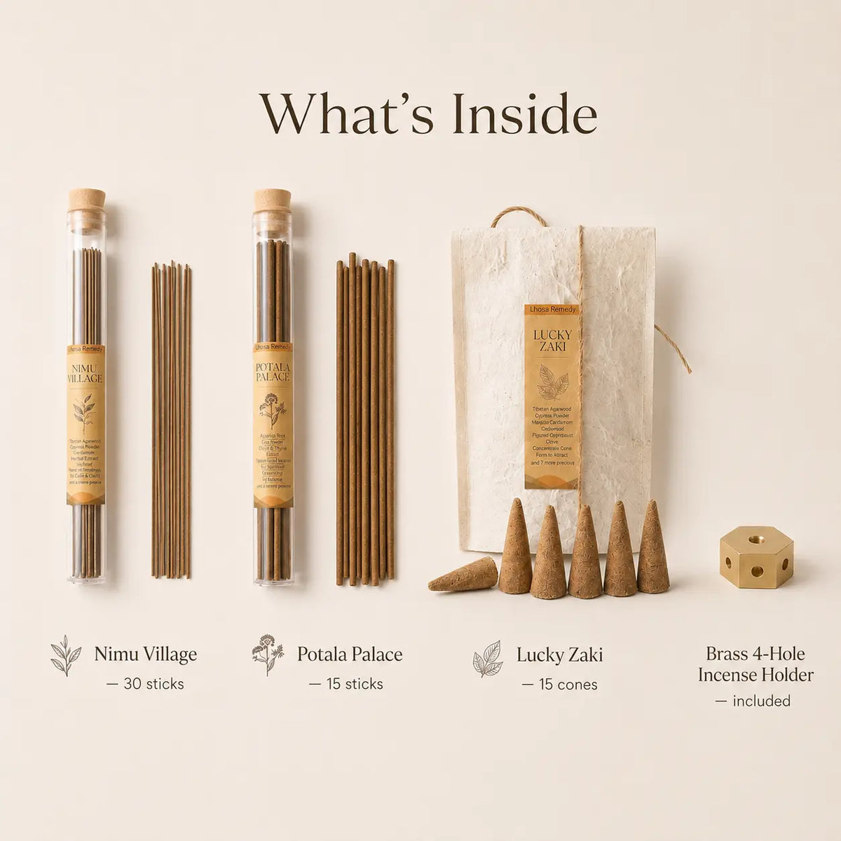 Zen Groove Tibetan Incense Set for Meditation Practice