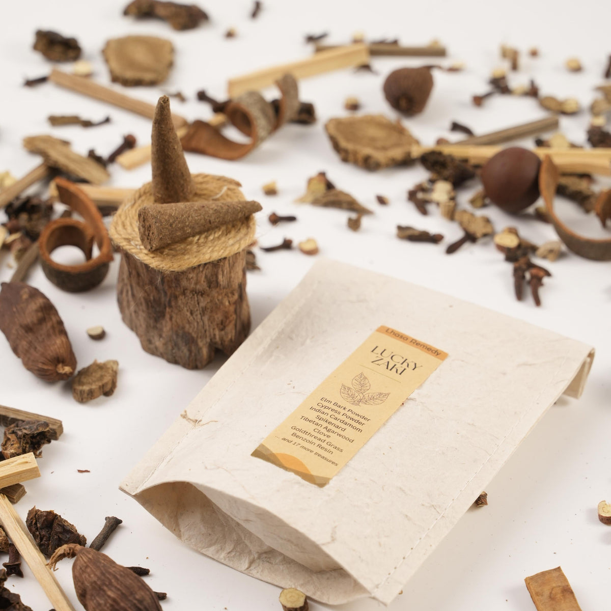Lucky Zaki Tibetan Incense Cones for Abundance