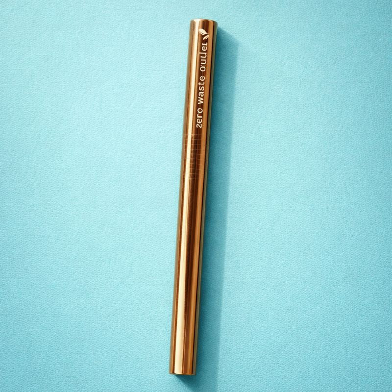 Reusable Metal Milkshake & Smoothie Straw