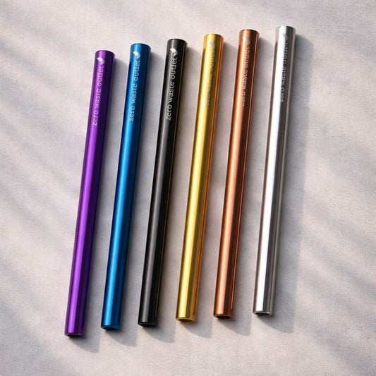 Reusable Metal Milkshake & Smoothie Straw