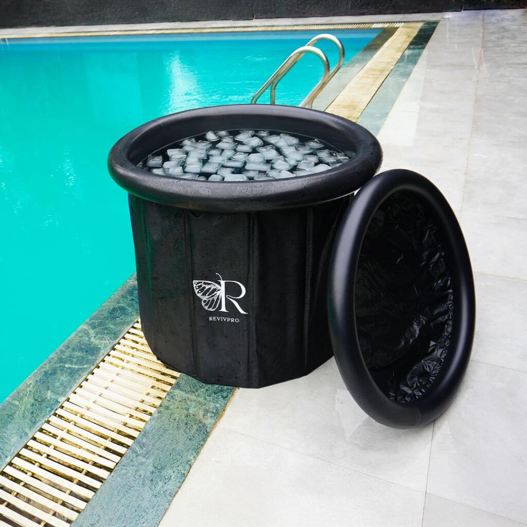Portable Foldable Ice Bath Tub - Water Chiller Compatible Cold Plunge for Recovery and Wellness