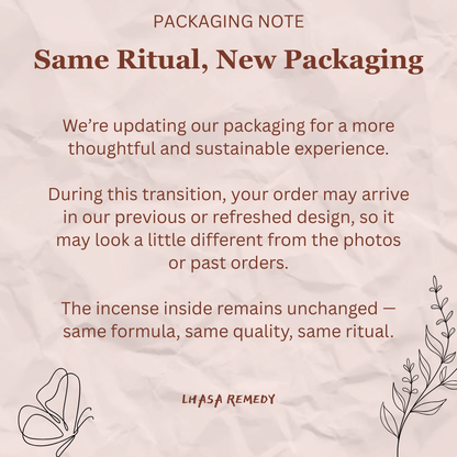 Chomolung Snow Tibetan Incense Sticks for Deep Cleansing