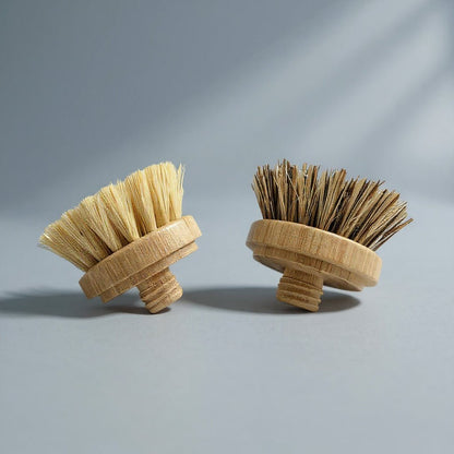 Replacement Screw-on Heads for Modular Bamboo Brushes