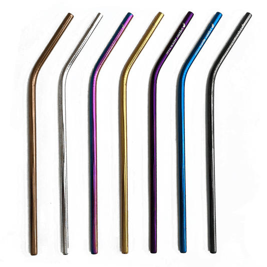 Reusable Metal Straws - Curved