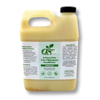 4-FURRY PETS 2-IN-1 *REGULAR SHAMPOO & CONDITIONER