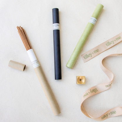 Essential Oil Incense Sticks for Aromatherapy by Tilley + Me