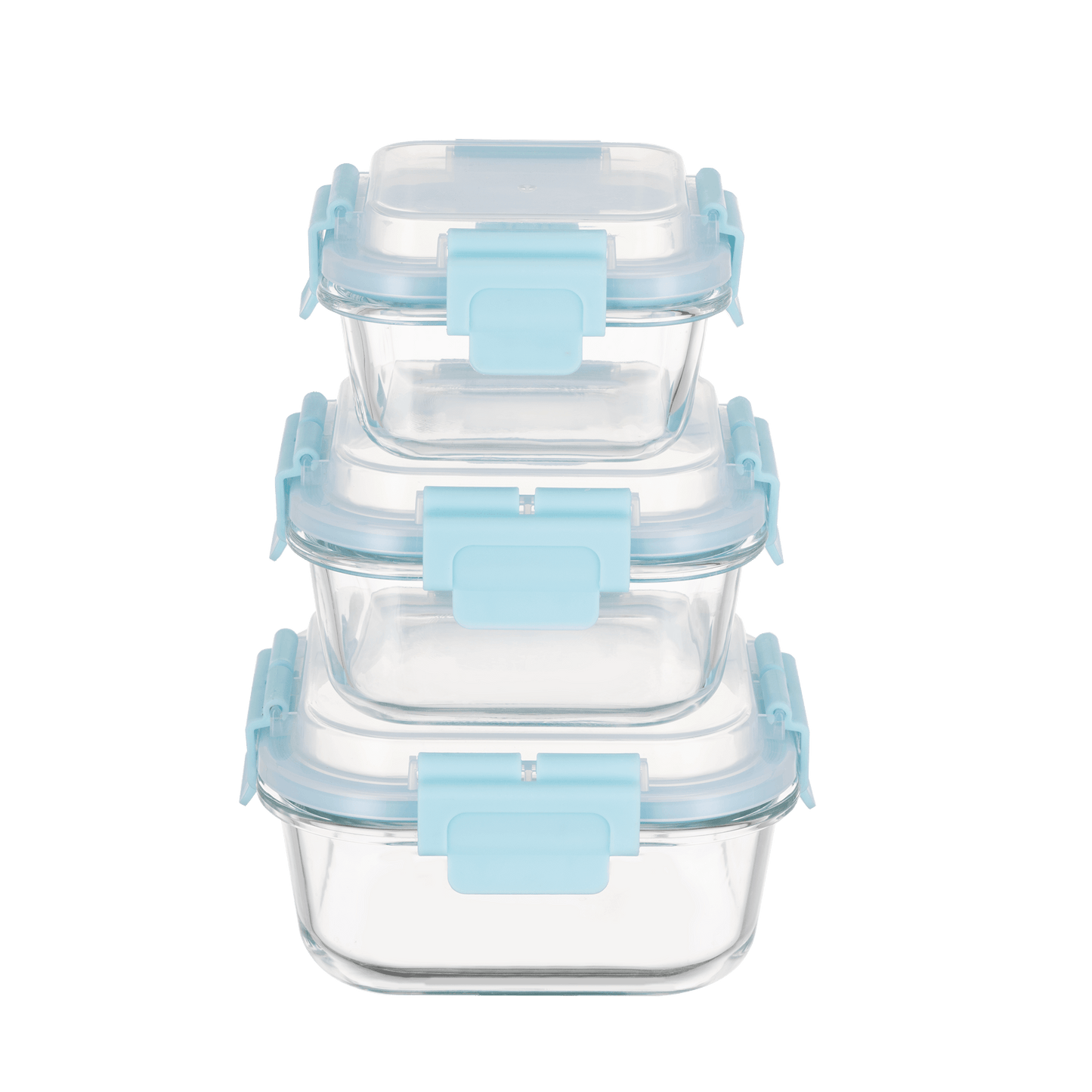 High Top Lid Square Containers