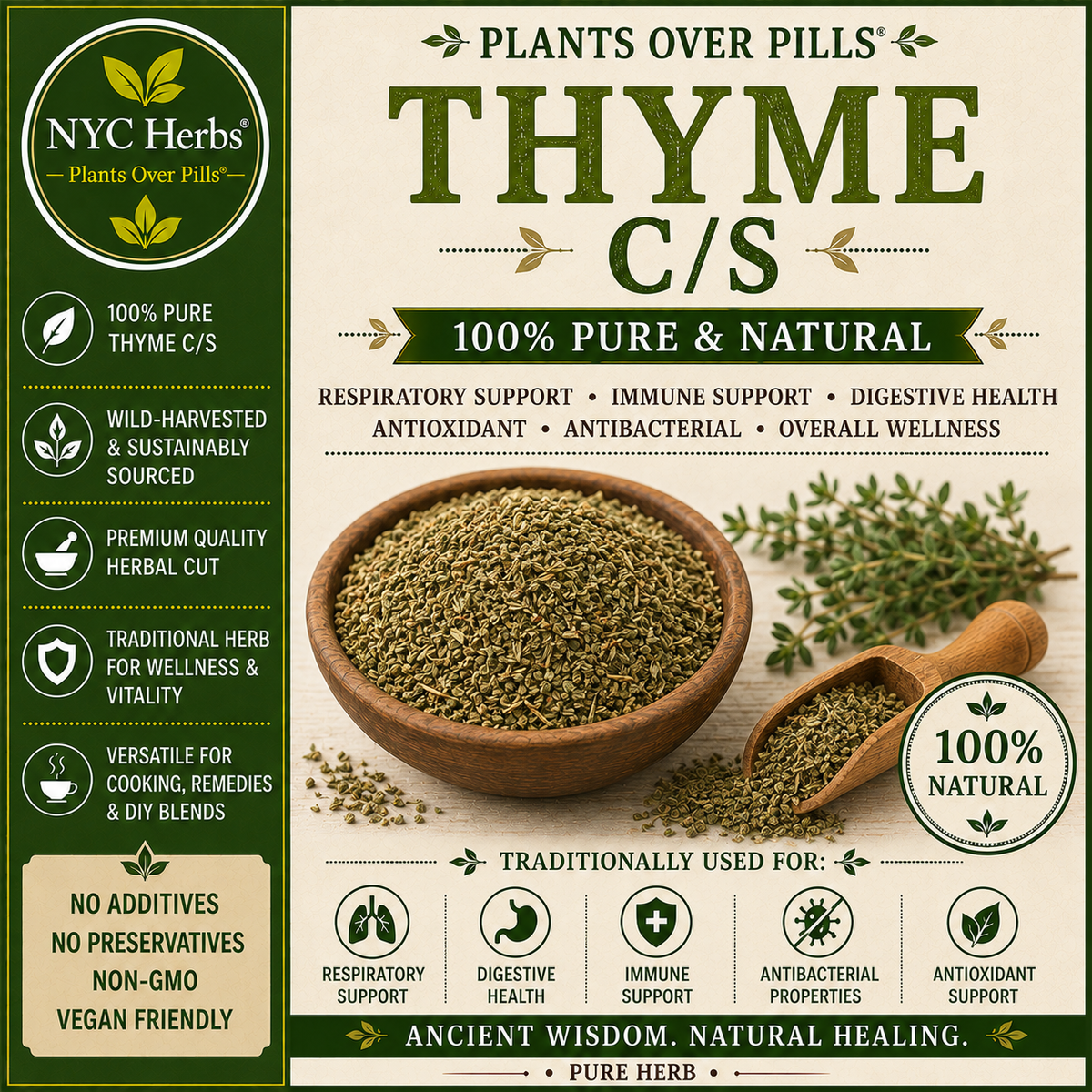 Thyme c/s | Respiratory Relief & Antiseptic Strength