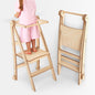 Toddler Tower: Foldable Step Stool for Toddlers - Beige