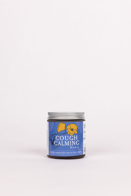 Cough Calming Herbal Infused Honey Jar 4oz